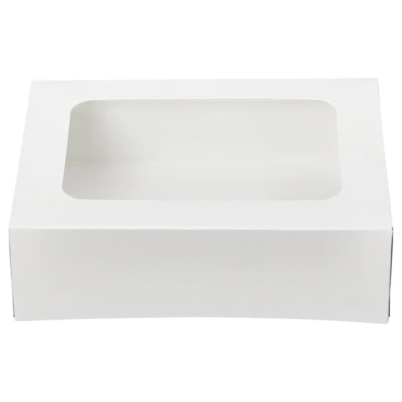 Victoria Bay Cake Box 8X5.75X2.5 IN White With Window 200/Case