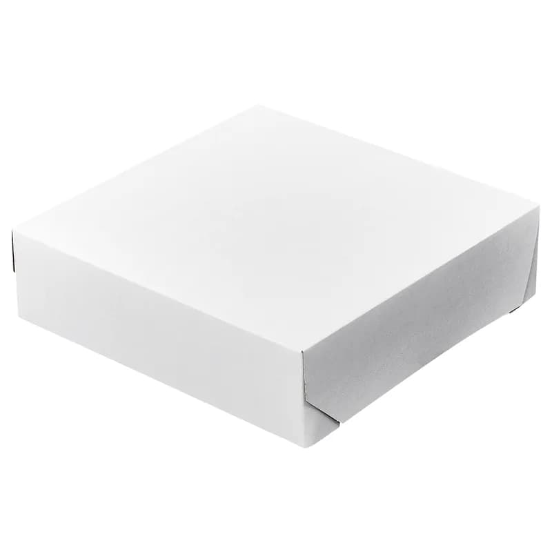 Victoria Bay Cake Box 9X9X2.5 IN Paperboard White 250/Bundle