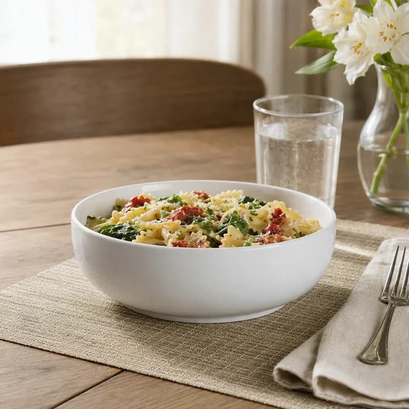 Arctic White Bowl 6.25 IN 20 OZ Porcelain White Round Dishwasher Safe Dual Ovenable 24/Case