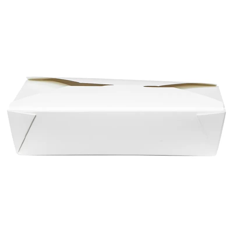 Victoria Bay #2 Take-Out Box Fold-Top 8.4X6.1X2 IN Paper White Cut Resistant Grease Resistant Leak Resistant 200/Case