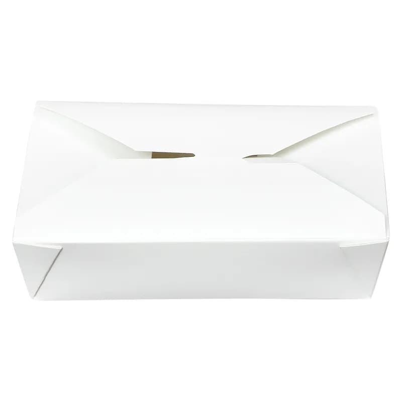 Victoria Bay #2 Take-Out Box Fold-Top 8.4X6.1X2 IN Paper White Cut Resistant Grease Resistant Leak Resistant 200/Case