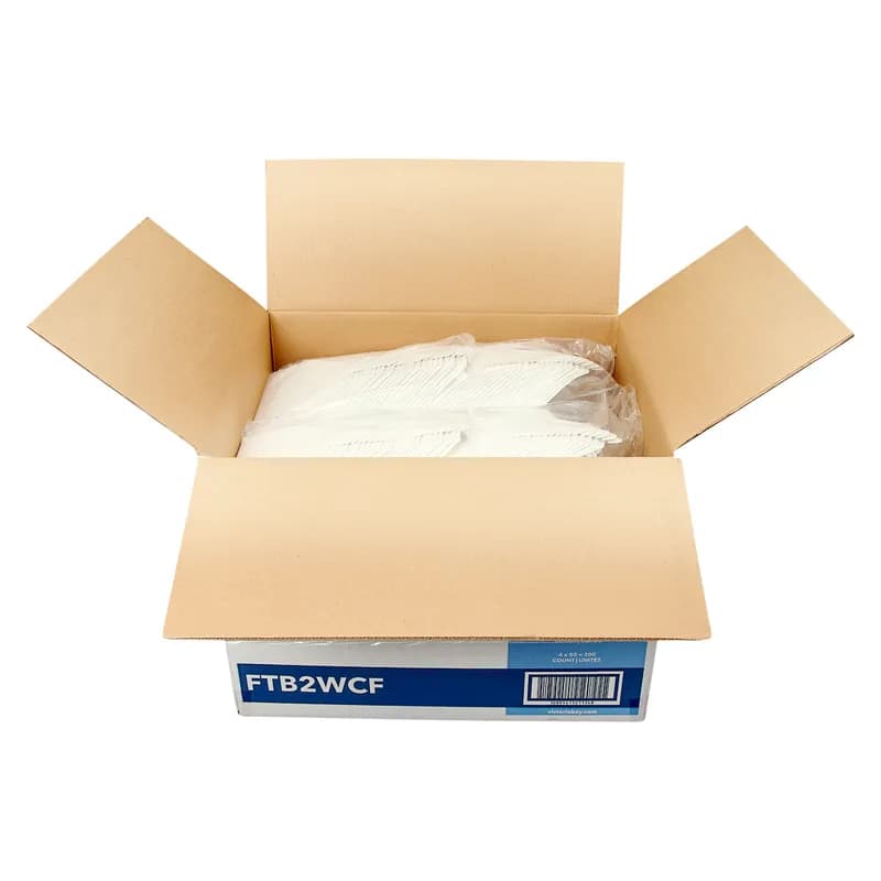 Victoria Bay #2 Take-Out Box Fold-Top 8.4X6.1X2 IN Paper White Cut Resistant Grease Resistant Leak Resistant 200/Case