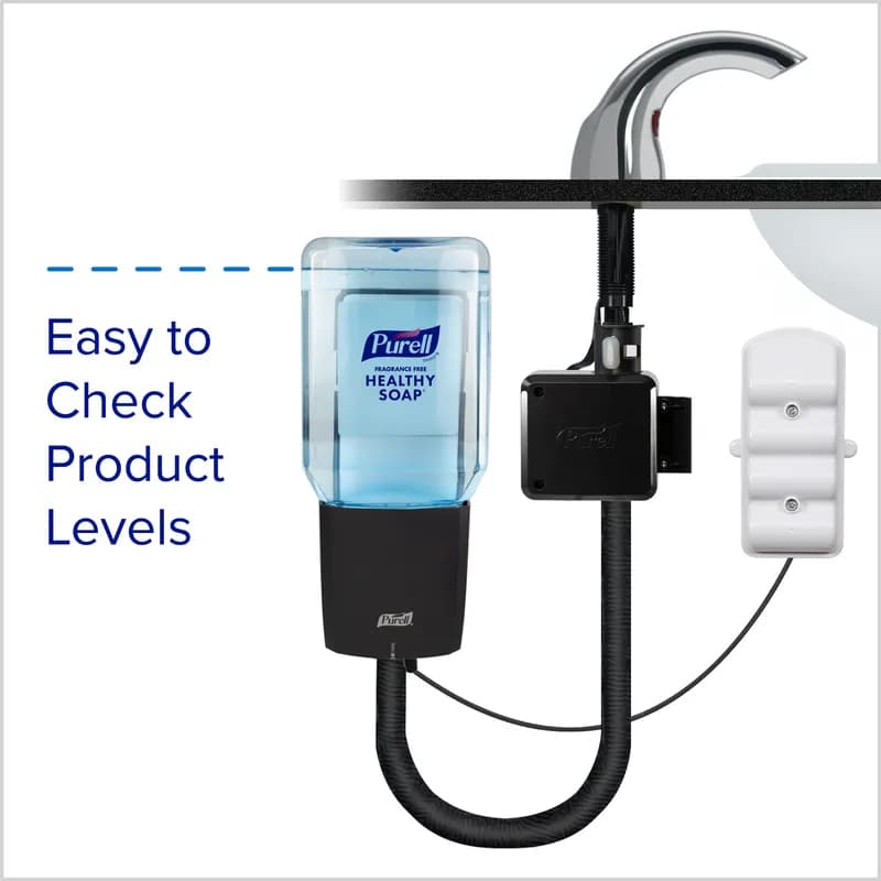 Purell® Soap Dispenser 2000 mL Chrome Metal Counter Mount With Metal Spout Fixture For CX 1/Case