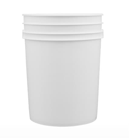 Pail 5 GAL HDPE White Empty 204/Each