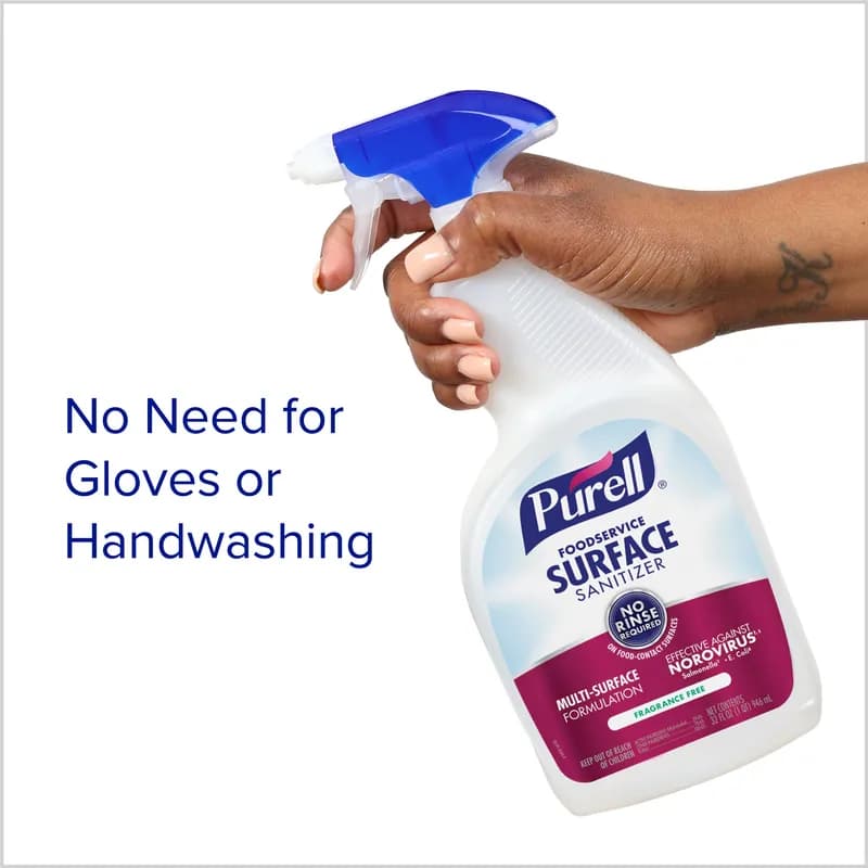 Purell® Unscented Food Service Sanitizer 1 GAL Multi Surface RTU 4/Case