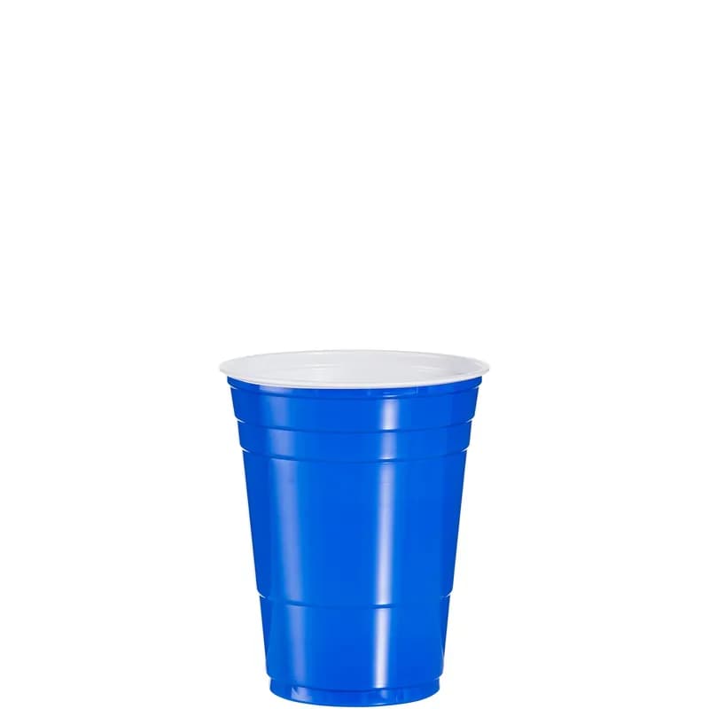 Dart® Cold Cup 16 OZ HIPS Blue Crack Resistant 50 Count/Bag 20 Bags/Case 1000 Count/Case