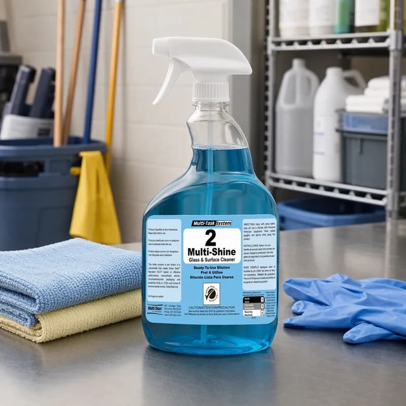 Multi-Clean® Multi-Task® #2 Multi-Shine Glass And Surface Cleaner Secondary Product Label Paper 1/Each