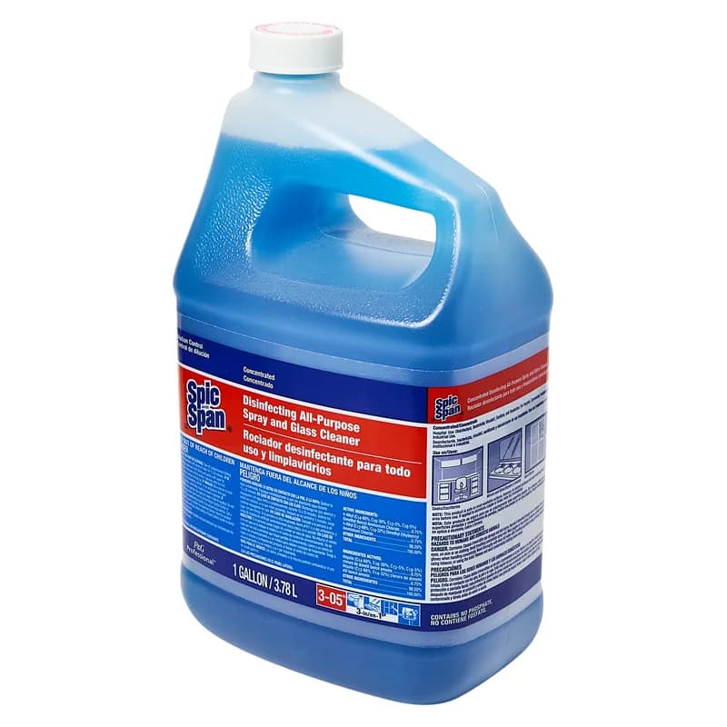 Spic and Span® Fresh Scent Window & Glass Cleaner Disinfectant 1 GAL Multi Surface Concentrate Closed Loop 3-in-1 2/Case