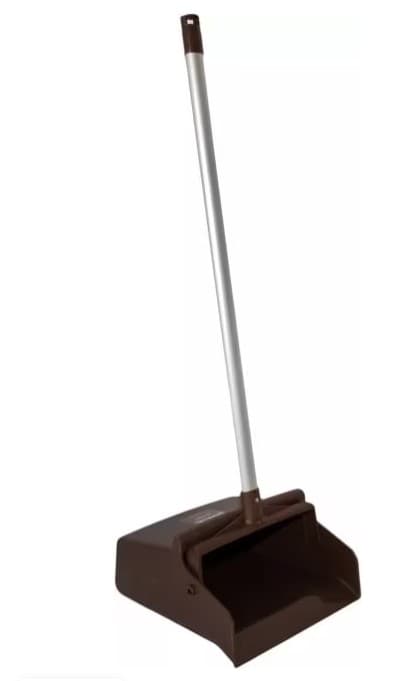 Sparta® Lobby Dust Pan 30 IN Brown Silver PP Aluminum Locking Yoke Serrated Edge Hanger Hole 6/Each