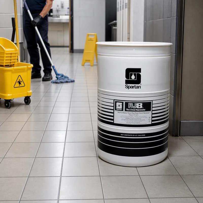 RJ8® Mint Tile & Grout Cleaner 55 GAL RTU Rejuvenator 1/Pail