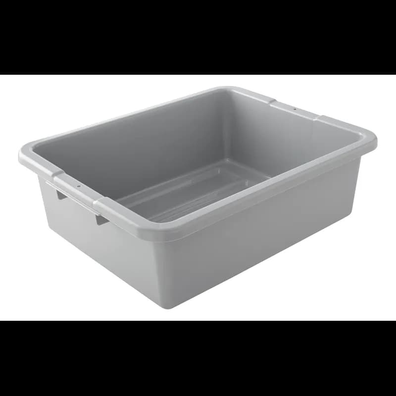 Bus Box 21.50X17.13X7.00 IN HDPE Gray Undivided Utility 1/Each