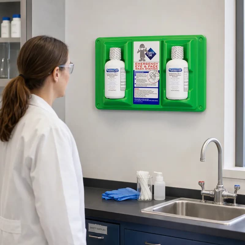 Emergency Eye Wash Station Replacement Wall Mount 1/Each