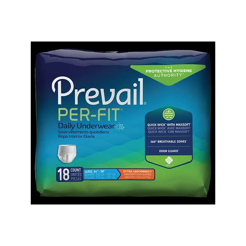 Prevail® Unisex Underwear Small (SM) 80/Case