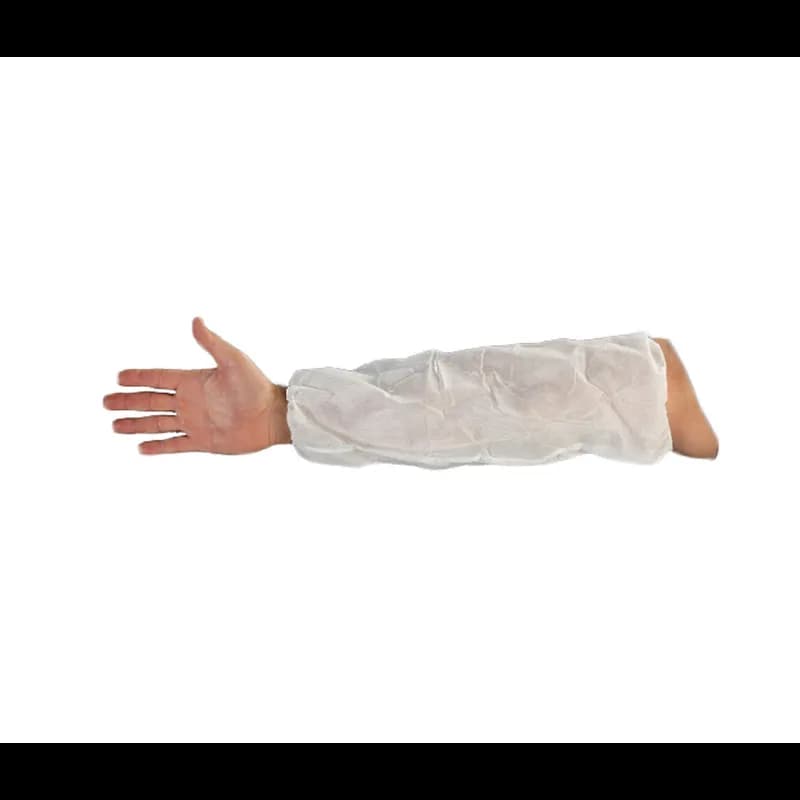 Sleeve Large (LG) 18 IN White PP Elastic at Both Ends 50 Count/Bag 4 Bags/Case