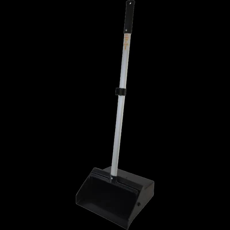 Victoria Bay Lobby Dust Pan 12 IN 40IN Black Silver Plastic Aluminum Swivel 1/Each