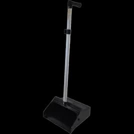 Victoria Bay Lobby Dust Pan 12 IN 35.5IN Black Silver Plastic Aluminum Ergonomic Handle 1/Each