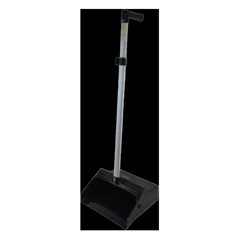 Victoria Bay Lobby Dust Pan 12 IN 35.5IN Black Silver Plastic Aluminum Ergonomic Handle 1/Each