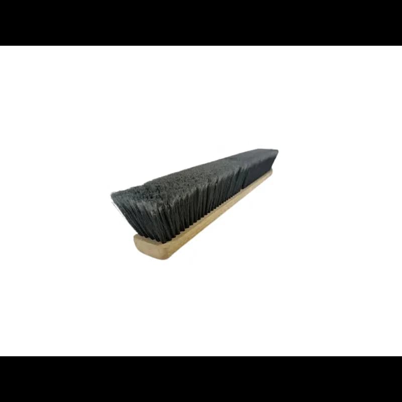 Floor Brush 18 IN Fiber Gray Flagged Bristles 1/Each