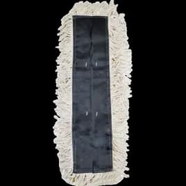 Victoria Bay Dust Mop 5X24 IN Natural Microfiber Disposable Looped Treated 12/Case