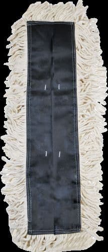 Victoria Bay Dust Mop 5X24 IN Natural Microfiber Disposable Looped Treated 12/Case