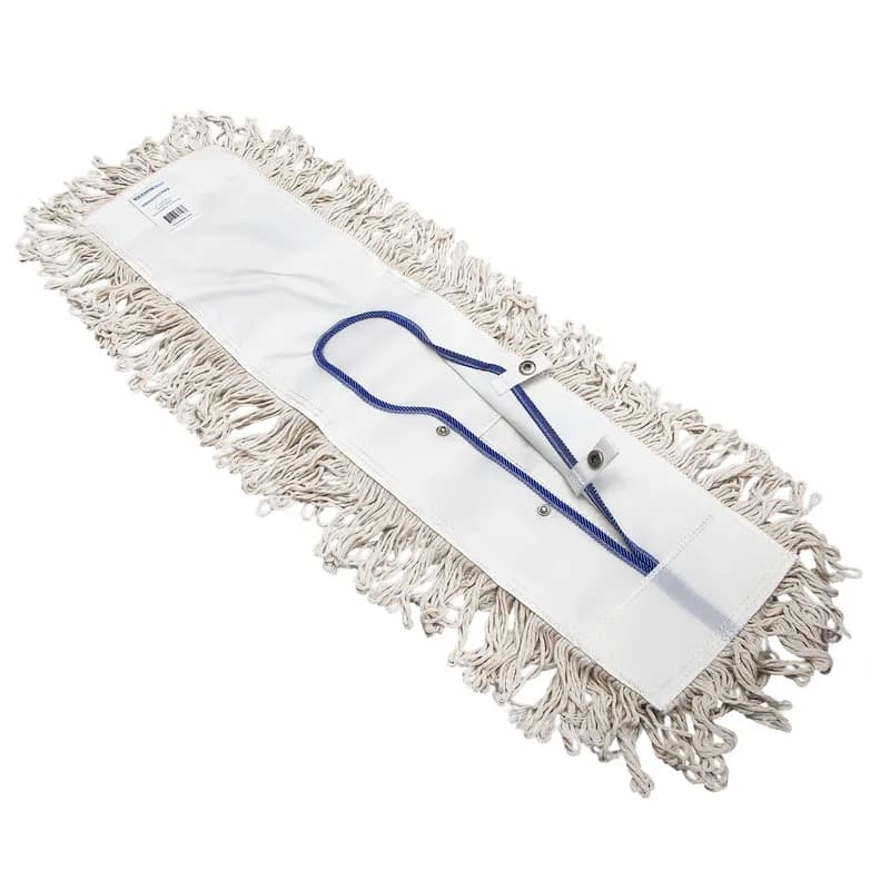 Victoria Bay Dust Mop Head 5X24 IN White Microfiber Looped Washable 1 Count/Pack