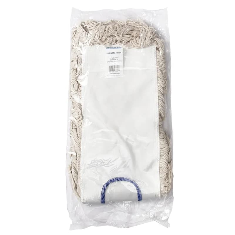 Victoria Bay Dust Mop Head 5X24 IN White Microfiber Looped Washable 1 Count/Pack