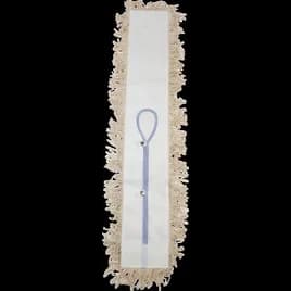 Victoria Bay Dust Mop Head 5X36 IN White Microfiber Looped Washable 12 Count/Case