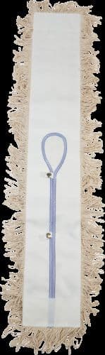 Victoria Bay Dust Mop Head 5X36 IN White Microfiber Looped Washable 12 Count/Case