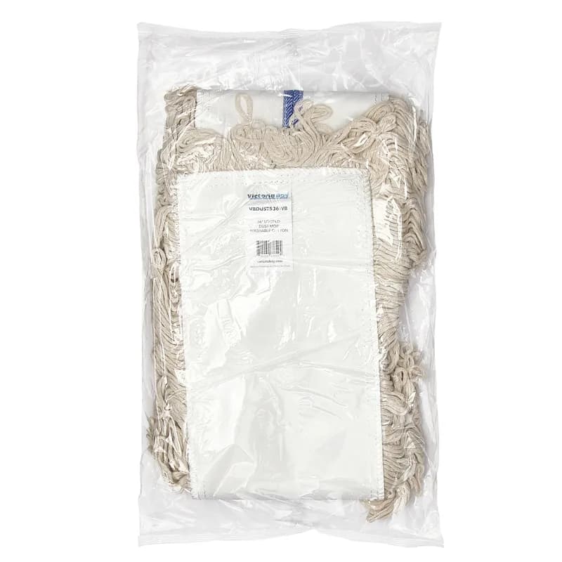 Victoria Bay Dust Mop Head 5X36 IN White Microfiber Looped Washable 1 Count/Pack