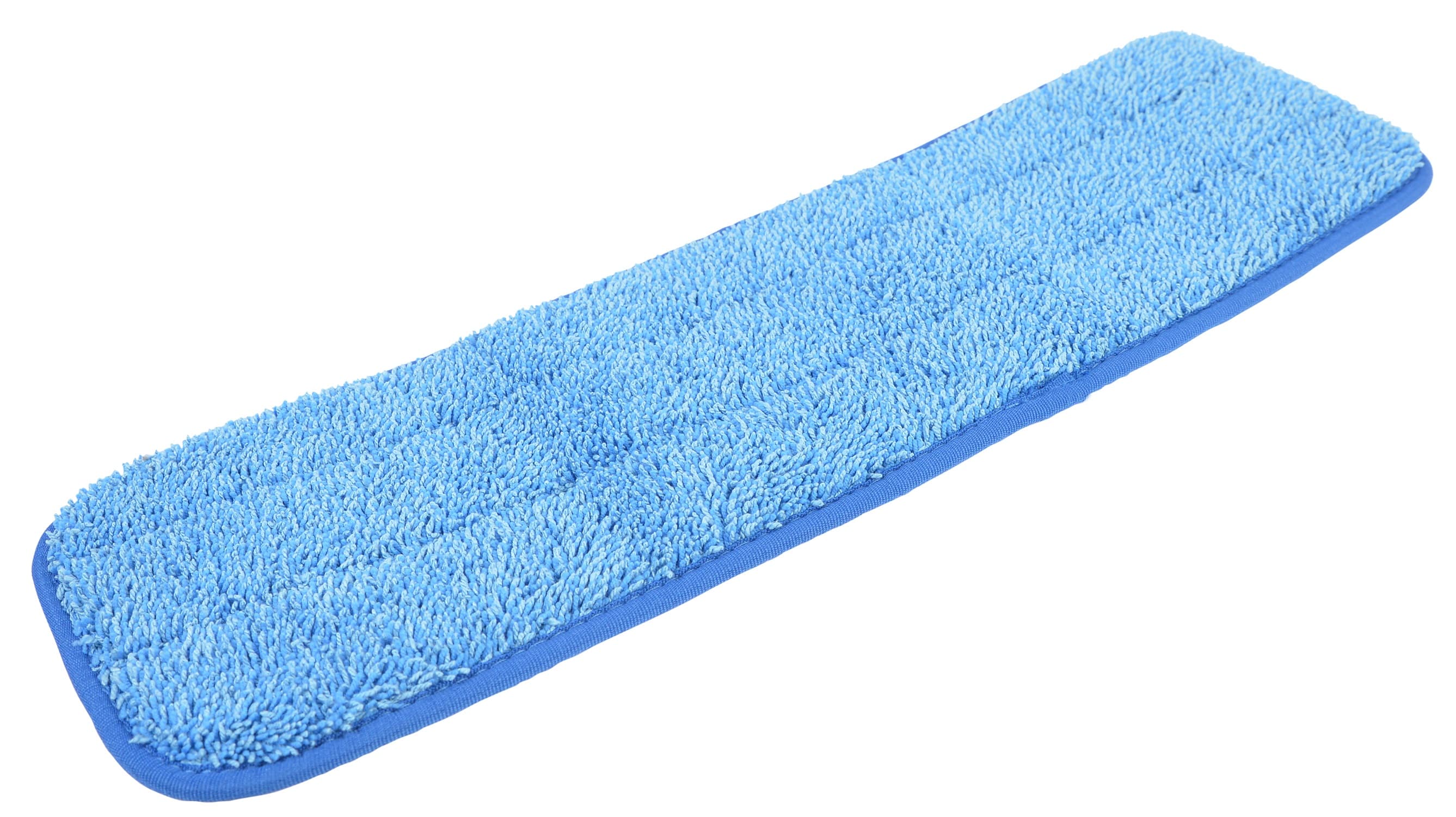 Victoria Bay Wet Mop Pad 18 IN Blue Microfiber Looped Flat 12 Count/Case