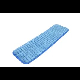 Victoria Bay Wet Mop Pad 18 IN Blue Microfiber Looped Flat 1/Each
