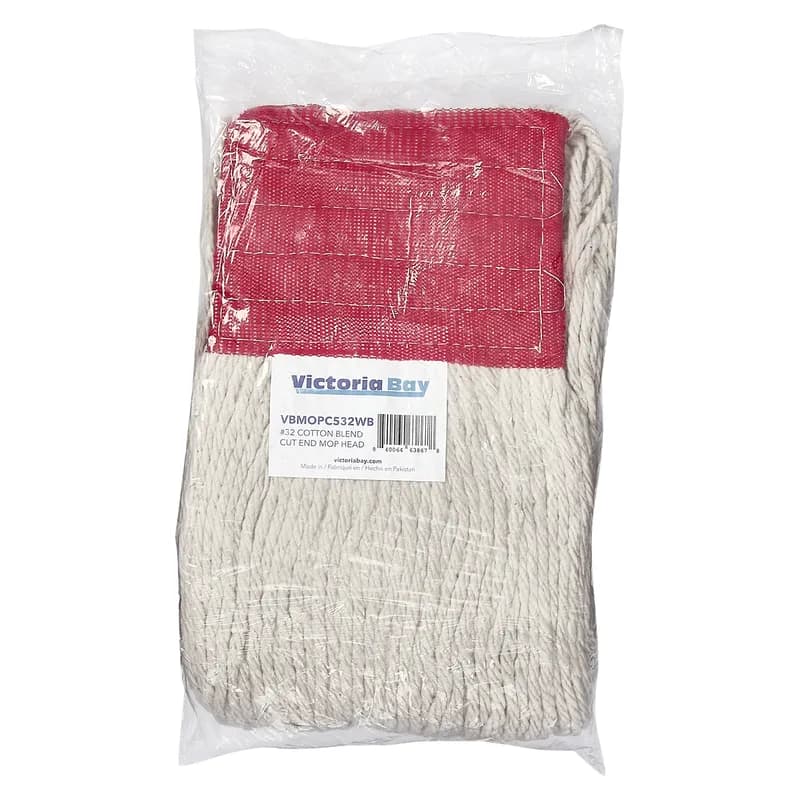 Victoria Bay Mop Head #32 White Blue Cotton Synthetic Blend 5 IN Headband 12 Count/Case