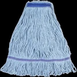 Victoria Bay Mop Head Large (LG) Blue Cotton Blend Looped 1IN Narrow Headband 12/Case