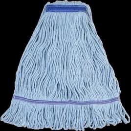Victoria Bay Mop Head Medium (MED) Blue Cotton Blend Looped 1IN Narrow Headband 12/Case