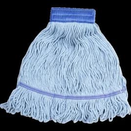Victoria Bay Mop Head Medium (MED) Blue Cotton Blend Looped 5IN Wide Headband 12/Case