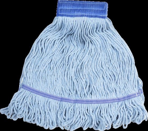 Victoria Bay Mop Head Medium (MED) Blue Cotton Blend Looped 5IN Wide Headband 12/Case