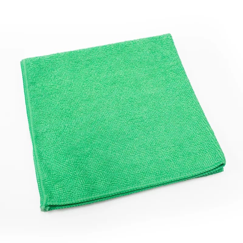 Victoria Bay 16 Cleaning Cloth Microfiber Green Premium 12/Pack
