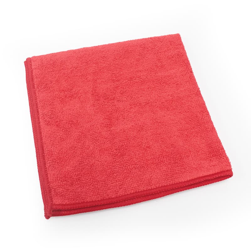 Victoria Bay 16 Cleaning Cloth Microfiber Red Premium 12/Pack