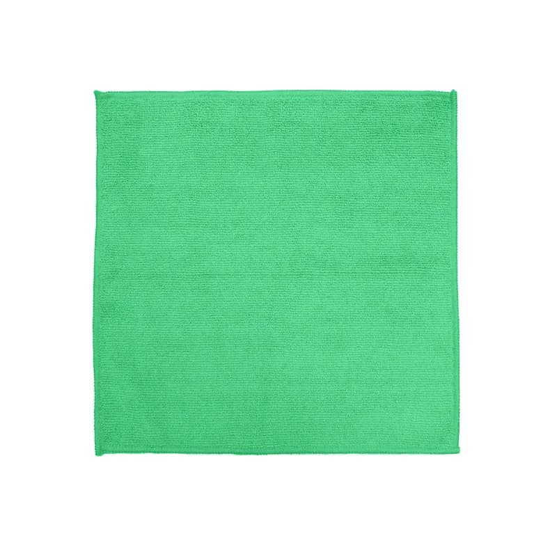 Victoria Bay Cleaning Cloth 12X12 IN Microfiber Green 24/Pack