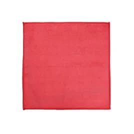 Victoria Bay Cleaning Cloth 12X12 IN Microfiber Red 24/Pack
