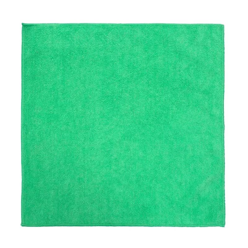 Victoria Bay Cleaning Cloth 16X16 IN Microfiber Green 24/Pack