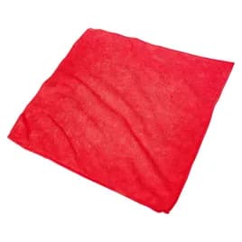Victoria Bay Cleaning Cloth 16X16 IN Microfiber Red 24/Pack