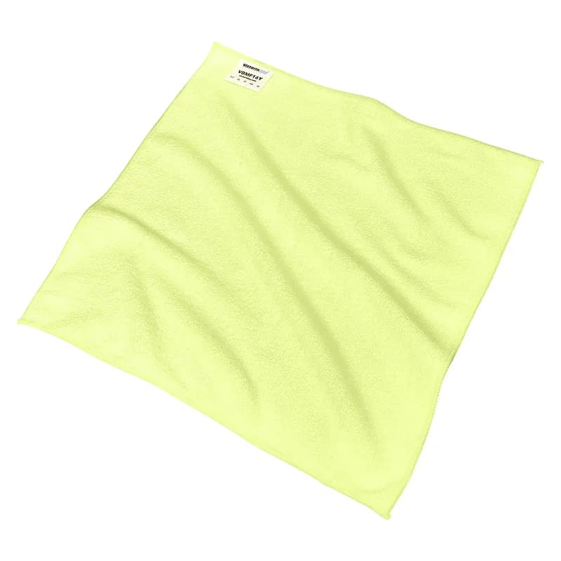 Victoria Bay Cleaning Cloth 16X16 IN Microfiber Yellow 24/Pack