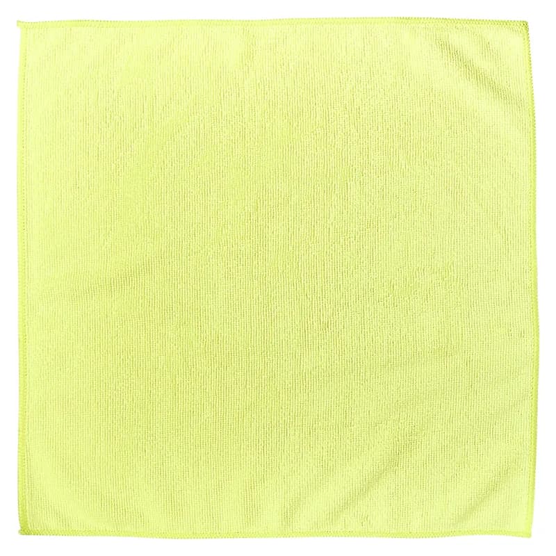 Victoria Bay Cleaning Cloth 16X16 IN Microfiber Yellow 24/Pack
