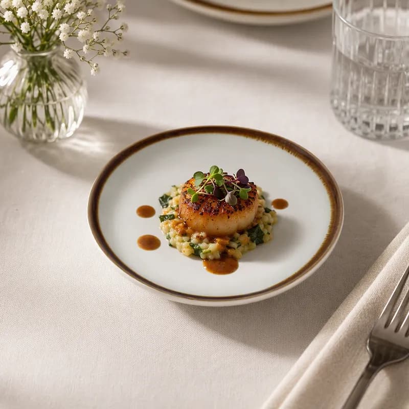 Mikasa Hospitality Lodge Collection Coupe Plate 7 IN Porcelain White Walled 24/Case