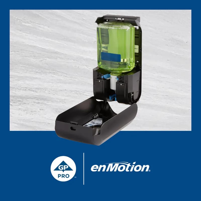 enMotion® Hand Sanitizer Foam 1000 mL Unscented Fragrance Free Green Refill E3 Rated 2/Case