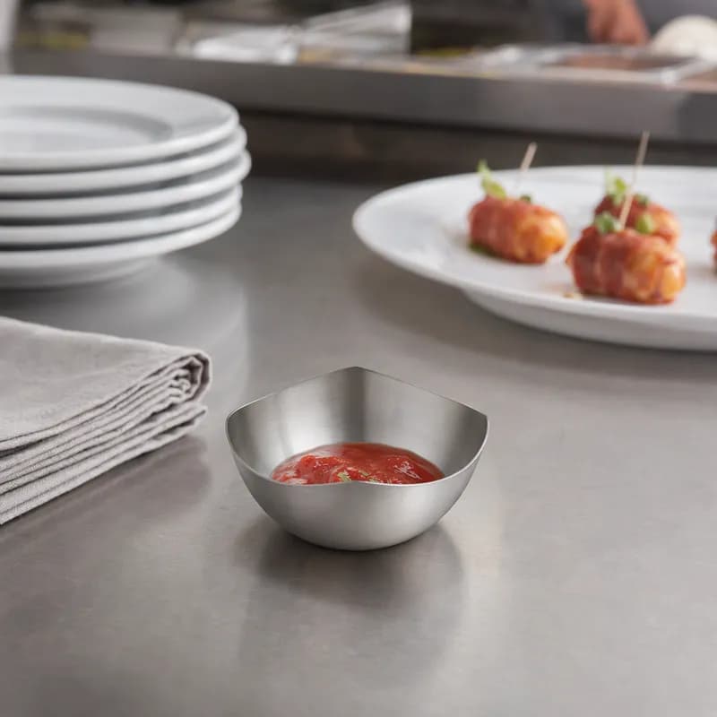 Bowl 5.5 OZ Stainless Steel Silver Squound Dishwasher Safe 12/Case
