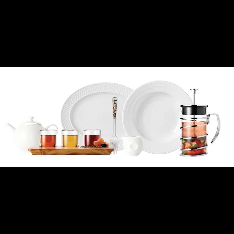 Slenda Teapot 14 FLOZ Ceramic White 12/Case
