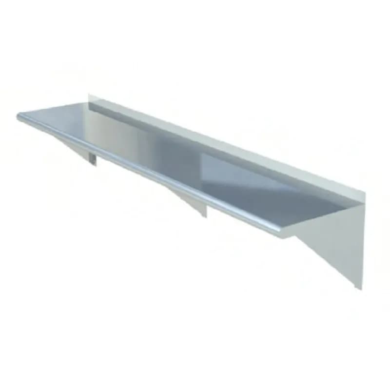 Steel Shelf 16X48 IN Stainless Steel Wall Mounted 1.5IN Up Turn 1/Each