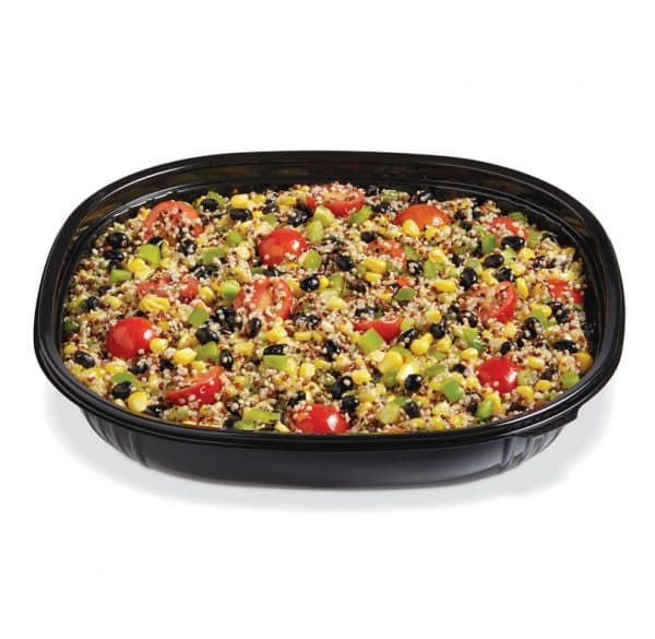 Fresh 'n Clear® Catering Bowl Large (LG) 80 OZ PET Black Square 50/Case